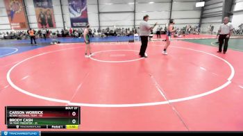 130 lbs Rd# 10- 4:00pm Saturday Final Pool - Carson Worrick, NCWAY National Team vs Brody Cash, VA Team Predator