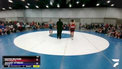 182 lbs Round 2 (8 Team) - Easton Belfiore, Pennsylvania vs Zachary Attebury, Missouri