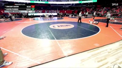 1A 113 lbs Cons. Round 1 - Justin Forbes, Chicago (De La Salle) vs Vincent Baker, Mt. Zion