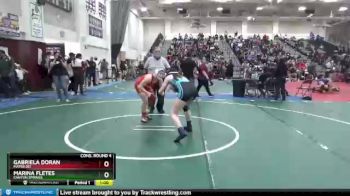 143 lbs Cons. Round 4 - Gabriela Doran, Mater Dei vs Marina Fletes, Canyon Springs