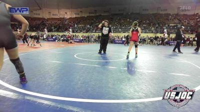 120 lbs Quarterfinal - Kabella Fincher, Plainview Youth Wrestling Club vs Alexis Johnson, Blaine County Grapplers