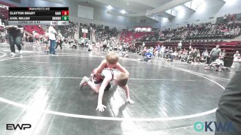 61 lbs Consi Of 8 #1 - Clayton Brady, Barnsdall Youth Wrestling vs Axel Miller, Skiatook Youth Wrestling