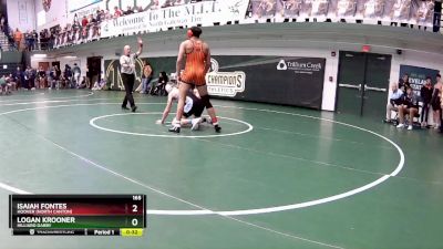 165 lbs Cons. Round 4 - Logan Krooner, Hilliard Darby vs Isaiah Fontes, Hoover (North Canton)