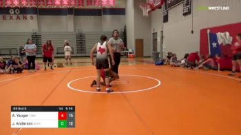 128 lbs Rr Rnd 5 - Aubrey Yauger, Texans Black Ladies vs Jordyn Anderson, Sisters On The Mat