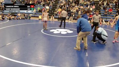 120 lbs 1st Place Match - Rudy Rodriguez, Grand Island vs Jameson Small, Kearney