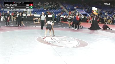 114 lbs Round Of 16 - Maria Baldwin, Winchester vs Cydney Rice, North Andover