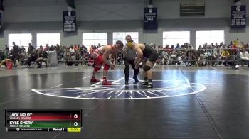 285 lbs Quarterfinal - Kyle Emery, Adrian College vs Jack Heldt, Wabash College