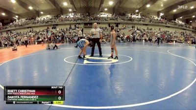 95 lbs Cons. Round 3 - Rhett Christman, Nixa Youth Wrestling-AAA  vs Dakota Fernandez, Carthage Wrestling Club-A 