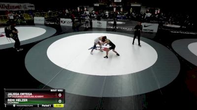 102 lbs 7th Place Match - Jalissa Ortega, TUF California Wrestling Academy vs Remi Melzer, California