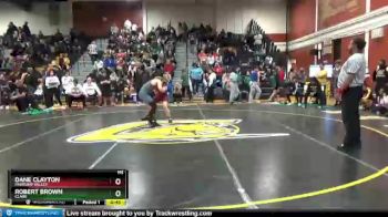 132 lbs Cons. Round 2 - Dane Clayton, Pahrump Valley vs Robert Brown, Clark