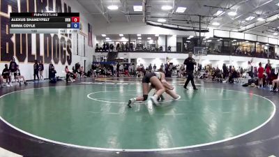 145 lbs Round 6 (16 Team) - Emma Coyle, Schreiner University (A) vs Alexus Shaneyfelt, Siena Heights University