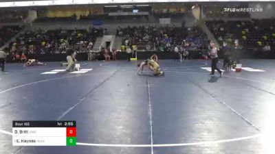 133 lbs Consolation - Dustin Britt, Iowa Wesleyan University vs Eron ...