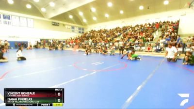 144 lbs Champ. Round 1 - Vincent Gonzale, La Serna High School vs Isaiah Pinuelas, Victor Villains Wrestling Club