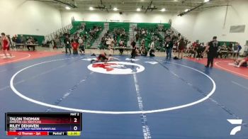 157 lbs Semifinal - Talon Thoman, Riverton USA Wrestling vs Riley DeHaven, Moorcroft Mat Masters Wrestling Club