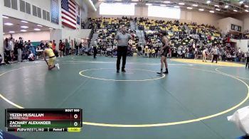 120 lbs Cons. Semi - Zachary Alexander, GLENOAK vs Yezen Musallam, OLMSTED FALLS