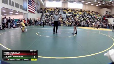 120 lbs Cons. Semi - Zachary Alexander, GLENOAK vs Yezen Musallam, OLMSTED FALLS