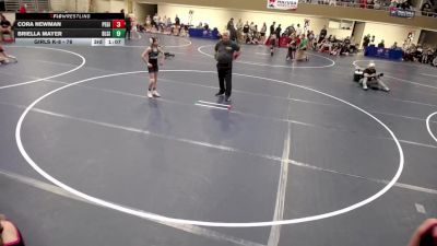 Girls K-8 - 80 Miela Larson, Blaine-Girls vs Aislan Hoffman, PEM-Girls