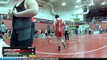 220 lbs Champ. Round 1 - Anthony Lubelski, Urey Middle School vs Gabriel Buzzard, Indian Creek Wrestling Club