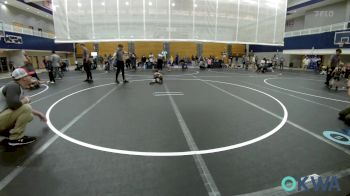 46 lbs Quarterfinal - Nash Leisinger, Choctaw Ironman Youth Wrestling vs Teagen Martinez, Carl Albert