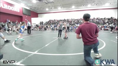 52 lbs Rr Rnd 2 - Makinleigh Mock, Blackwell Wrestling Club vs Tinley Jones, Kingfisher YellowJackets