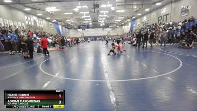 88 lbs 5th Place Match - Frank Boren, Northside Wrestling Club vs Adrian Mascarenas, Roy Wrestling Club