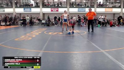 169-180 lbs Round 2 - Anneliese Tavira, Gomez Wrestling RTC vs Adrianna Vela, None