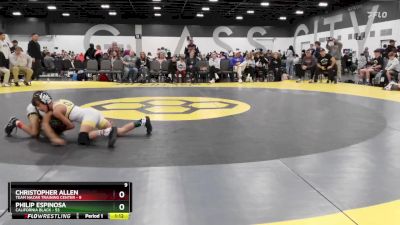 55 lbs Quarterfinals (8 Team) - Philip Espinosa, California Black vs Christopher Allen, Team Nazar Training Center