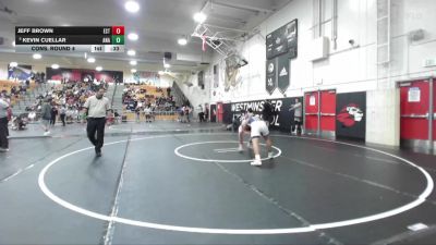 165 lbs Cons. Round 4 - Kevin Cuellar, Anaheim vs Jeff Brown, Estancia