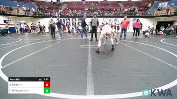 92 lbs Final - Jett Kline, HBT Grapplers vs Ty Whitlock, Harrah Little League Wrestling