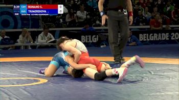 50 kg Quarterfinal - Samantha Francesca Romano, Can vs Mariia Tiumenkova, Rus