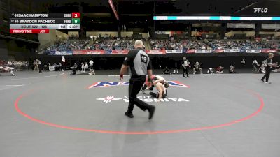125 lbs Semifinal - 6 Isaac Hampton, Southern Oregon vs 10 Braydon Pacheco, Friends