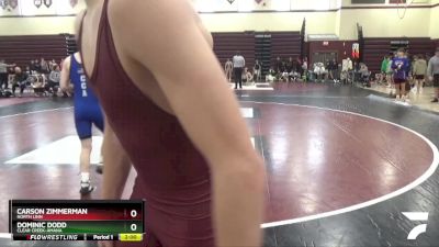 JV-6 lbs Cons. Semi - Dominic Dodd, Clear Creek-Amana vs Carson Zimmerman, North Linn