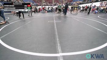 49 lbs Quarterfinal - Ryker Mckee, Saints Youth Wrestling Club vs Landyn Ellerd, Choctaw Ironman