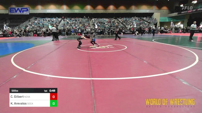 58 lbs Semifinal - Cameron Gilbert, Nova Wrestling Club vs Kayden ...