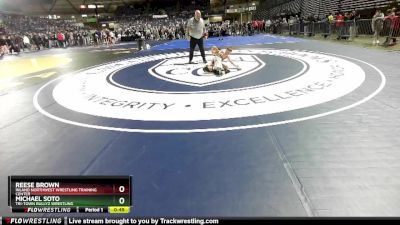 75 lbs Cons. Round 2 - Michael Soto, Tri-Town Bullyz Wrestling vs Reese Brown, Inland Northwest Wrestling Training Center