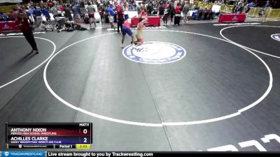 220 lbs Cons. Round 3 - Anthony Nixon, Merced High School Wrestling vs Achilles Clarke, Vasky BrosPitman Wrestling Club