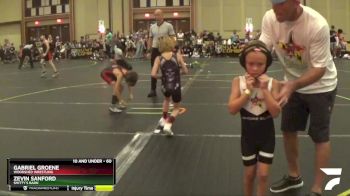 60 lbs Round 4 - Zevin Sanford, Smitty`s Barn vs Gabriel Groene, Woodshed Wrestling