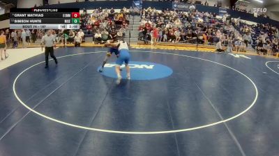 197 lbs Champ. Round 1 - Simeon Hunte, Misericordia vs Grant Mathias, Merchant Marine