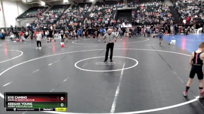 55 lbs Quarterfinal - Kye Camino, Douglas Wrestling Club vs Keegan Young, Norris Wrestling Club