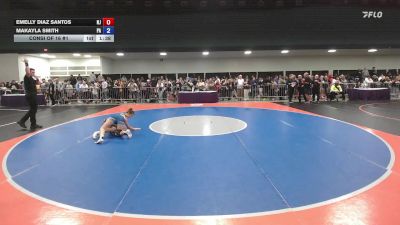 106 lbs Consi Of 16 #1 - Emelly Diaz Santos, NJ vs Makayla Smith, PA