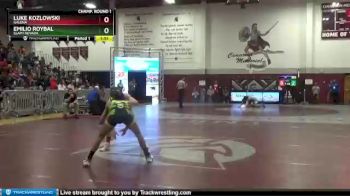 126 lbs Champ. Round 1 - Emilio Roybal, Slam! Nevada vs Luke Kozlowski, Galena