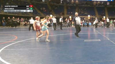 85 lbs 3rd Place - Harper Berkley, Meyersdale vs Maya Engle, Upper Perkiomen