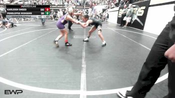 70-74 lbs Quarterfinal - Karleigh Sneed, Chickasha Youth Wrestling vs Penelopee Rodgers, Shelton Wrestling Academy