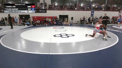 57 kg Cons. Rd Of 16 - Cadell Lee, West Point Wrestling Club vs Tyler Harper, Arkansas Regional Training Center