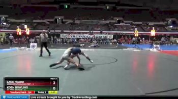 126 lbs 2nd Wrestleback (16 Team) - Koen Bowling, St. Mary`s Ryken vs Lane Foard, Benedictine College Prep