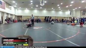 77 lbs Cons. Round 4 - Jaxson Harris, Leo Wrestling Club vs Hayden Poole, Milan Tribe Wrestling Club