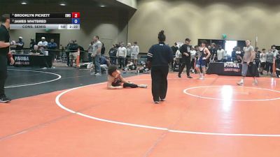 157 lbs Cons. Semis - Brooklyn Pickett, Capital Wrestling Club vs James Whitbred