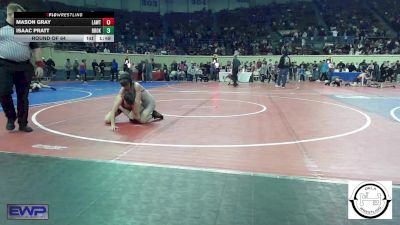 87 lbs Round Of 64 - Mason Gray, Lawton IKE vs Isaac Pratt, Broken Arrow