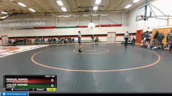 145 lbs Quarterfinal - Colter Weiher, Sheridan vs Manuel Ramos, Riverton Middle School