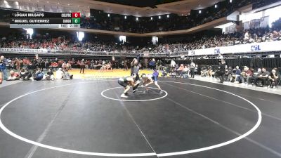6A 144 lbs Quarterfinal - Logan Milsaps, Conroe Woodlands College Park vs Miguel Gutierrez, San Antonio Reagan